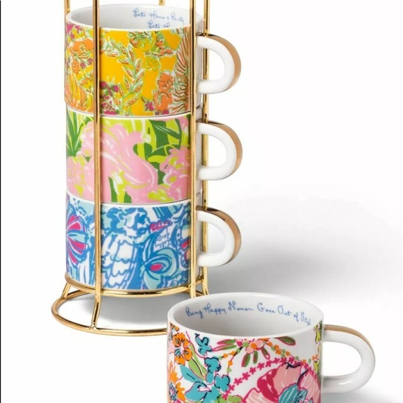 Lilly Pulitzer Other - Lilly Pulitzer For Target 5pc Espresso Cups NWT